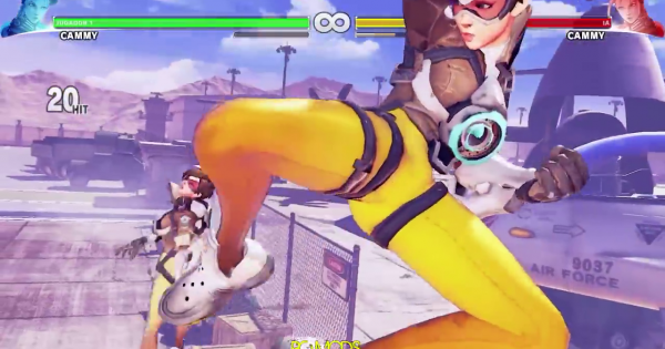 《Overwatch》x《Street Fighter》!? Tracer 亂入唔用槍 !