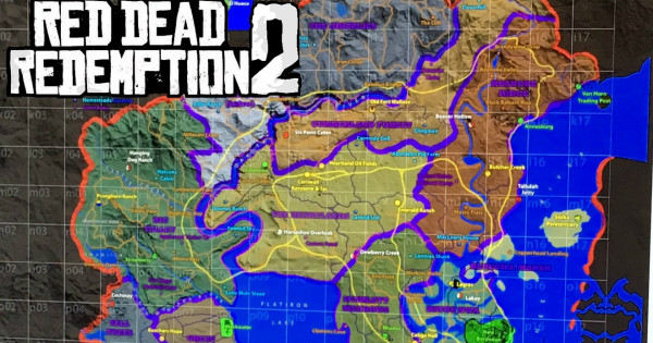 《Red Dead Redemption 2》地圖流出 穿州過省殺盡美國東部
