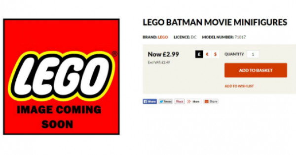 突發! The LEGO Batman Movie Minifigures(71017)英國開訂 突發! The LEGO Batman Movie Minifigures(71017)英國開訂