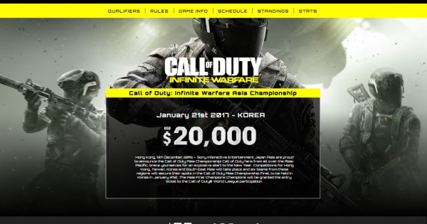 Call of Duty eSports 延伸至亞洲區  總獎金達$20,000美元