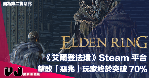 【遊戲新聞】《Elden Ring 艾爾登法環》Steam 平台成功擊敗初頭目「惡兆」玩家終於突破 70％