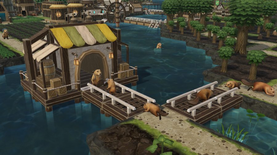 海狸城镇建筑模拟《Timberborn》污水系统大更新后玩家激增过万人在线